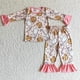 thumbnail image 1 of Ropa de dormir de vaca navideña para niños, Conjunto de camiseta de manga larga, pantalones, traje occidental, pijamas de noche, venta al por mayor, 1 of 2