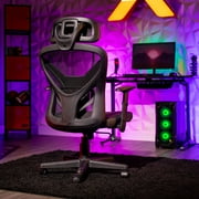 X Rocker Voyage Mesh Gaming Chair, Black, 24.8 x 25 x 41.92-45.66