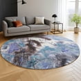 thumbnail image 6 of Addison Rugs Mayfield Premium Machine Washable Transitional Abstract Lavender Round Rug, 8' x 8', 6 of 6