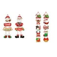 thumbnail image 6 of Guanhe Merry Christmas Door Hanging Banner, Porch Sign Santa Claus Christmas Tree Snow Gift Banner for Home Yard Indoor Outdoor Wall Party Decorations 35.5''x13.8'', 6 of 6