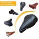 thumbnail image 2 of Waterproof Bike Saddle Cover in Black, Bicycle Seat Rain Cover with Elastic, 3Packs Bike Seat Cover, 2 of 5