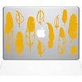 thumbnail image 1 of The Decal Guru Woodland Feathers MacBook Decal Vinyl Sticker - 12" MacBook - Yellow (1267-MAC-12M-SY), 1 of 1