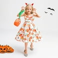 thumbnail image 5 of BULLPIANO Toddler Girls Halloween Party Gown Evening Dress With Handbag, Big Girls Vintage Holiday Dress Up Swing Dresses+Bag, 3-13 Year Old, 5 of 8