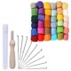 thumbnail image 1 of Bearachild Juego de costura, juego de herramientas de artesanía de fieltro, juego de punzón de hilo de coser DIY, herramienta de artesanía de fieltro Artesanía Bearachild HA004641-00B, 1 of 6