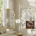 thumbnail image 6 of Arch Bathroom Mirror, Wall Mounted Vanity Metal Frame Mirror for Bedroom, Entryway, Living Room, 6 of 11