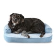 thumbnail image 3 of Vibrant Life Small Round Corner Sofa Style Dog Bed, Blue, 23" x 28", 3 of 6