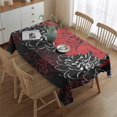 thumbnail image 2 of Boho Bohemia Flower Rectangle Tablecloth 60"x84",Waterproof Polyester Rectangle Table Cloth, Wipeable Spillproof Polyester Tablecloth for Dining, Camping, Indoor and Outdoor, 2 of 5