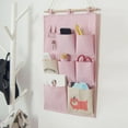 thumbnail image 4 of Cotton Linen Storage Hanging Bag Wall Bedroom Storage Bag TOPWONER Hanging Seven Pocket Storage Bag Girl Dormitory Door Hanging Bag, 4 of 4