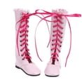 thumbnail image 2 of Botas Botas con cordones para muñeca de 60 cm botas para muñeca exquisitas para niñas y niños zapatos accesorios de juguete para niños botas planas rosa ANGGREK Otros, 2 of 8