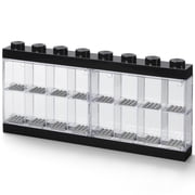LEGO Large Minifigure Display Case, 16-Compartment Showcase, Black