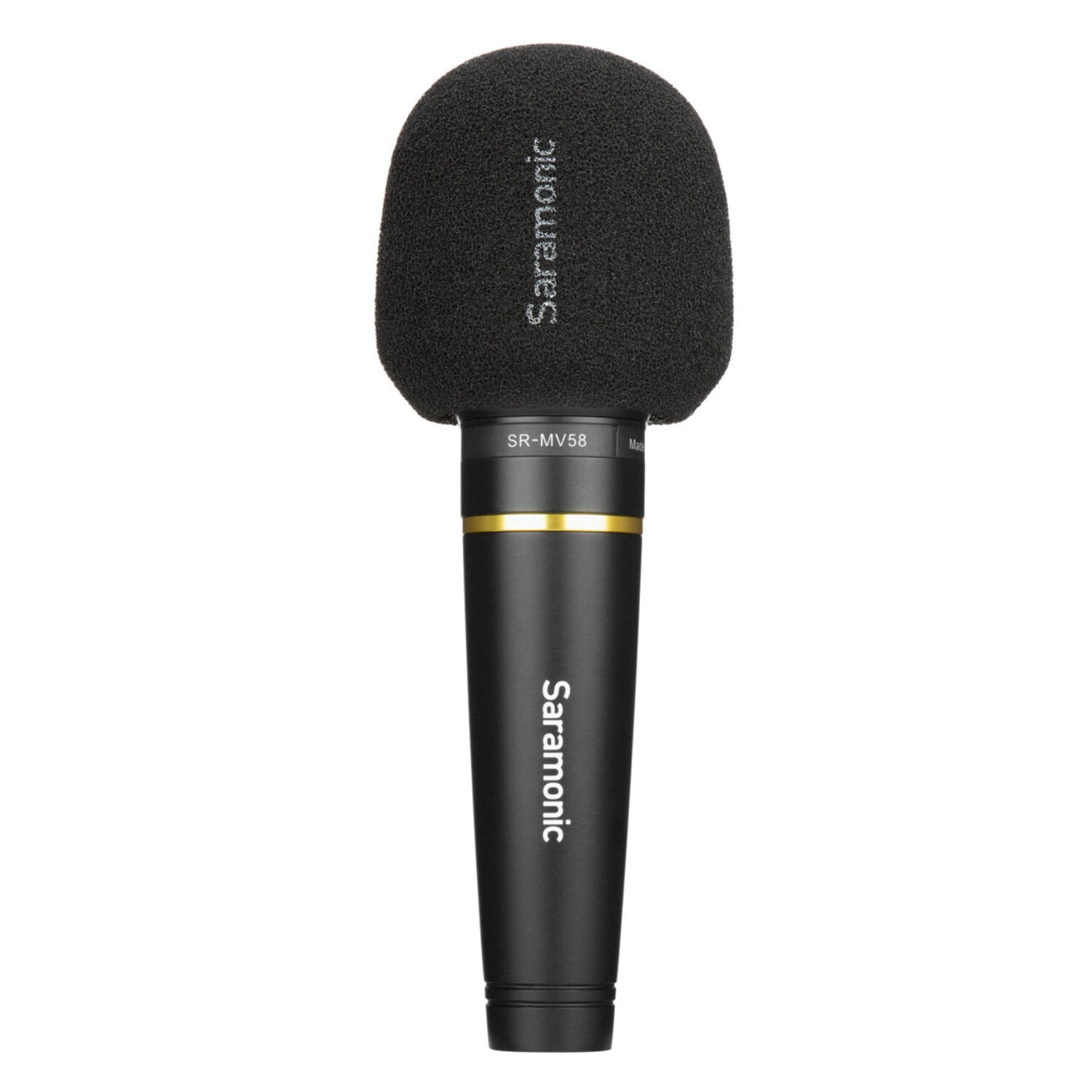 Saramonic SR-MV58 Dynamic Handheld Mic for Live & Studio Recording w/ Windscreen, Clip & XLR to 1/4" Mic Cable