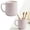 Pink, variant on Plastic Drinking Mug, BPA Free Reusable Modern Neutral, for Bathroom Kitchen Coffee Water Daily Use,1PC,Pink