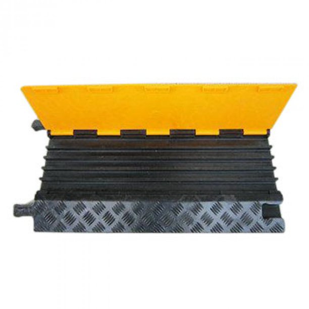 Traffic facilities, 5 channel rubber cable protector / Rubber