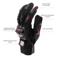 thumbnail image 3 of Guantes De Moto Nudillos Reforzados De Protección Colores, 3 of 8