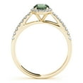 thumbnail image 7 of 1.75 Ct Diamond & Oval Shaped Green Amethyst Engagement/Wedding Ring - 10K Gold, 7 of 7