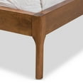 thumbnail image 6 of Baxton Studio Brooklyn Mid-Century Modern Walnut Wood Platform Bed, Multiple Sizes, Multiple Colors, 6 of 10