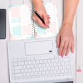 thumbnail image 4 of 2pcs（pink and purple） Simplified Planner undated schedule A5 coil notebook, 4 of 5