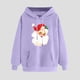 thumbnail image 2 of WILLBEST Sudadera Deportiva para Mujer Sudadera Navideña con Capucha Sudadera Informal de Manga Larga con Estampado Navideño Chica​​, 2 of 5