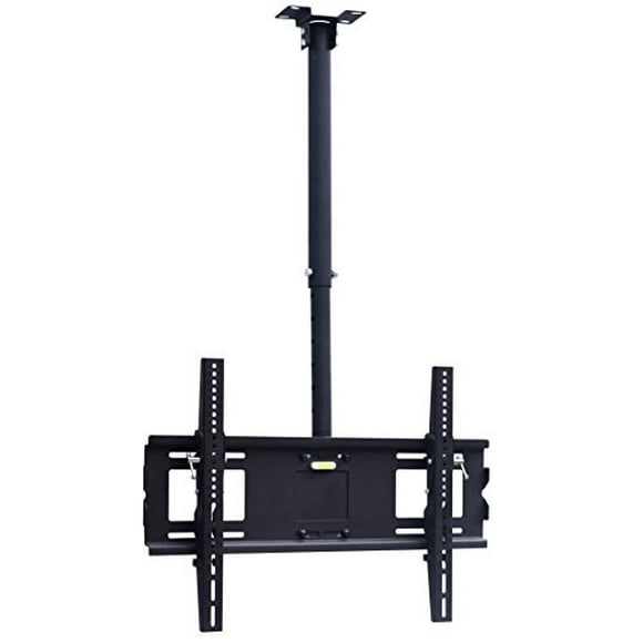 DURAMEX (TM) LCD LED PLASMA TV SMALL TILT CEILING WALL MOUNT, SCREEN BRACKET with Adjustable Height,