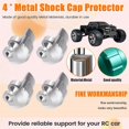 thumbnail image 1 of 4pcs Metal Shock Cap Protector for RC Car, 1 of 5