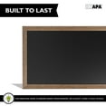 thumbnail image 5 of Ilyapa Extra Large Black Magnet Board for Wall - 58 x 25 Inch Wood Wall Hanging Menu for Restaurant, Food Truck, Kitchen or First Day, Barnwood Color, 5 of 7
