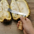 thumbnail image 3 of Durian de acero Durian Peel Break Tool Apertura fácil Mango de madera Manual Durian Shelling para comestibles Restaurante Cocina, 3 of 7