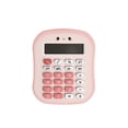thumbnail image 1 of Calculadora pequeña con forma de pan, bonita, robusta, básica, portátil, de 12 dígitos, ideal para el hogar, la escuela primaria, la oficina, los Rosa, 1 of 8