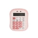 thumbnail image 1 of Calculadora pequeña con forma de pan, bonita, robusta, básica, portátil, de 12 dígitos, ideal para el hogar, la escuela primaria, la oficina, los Rosa, 1 of 8