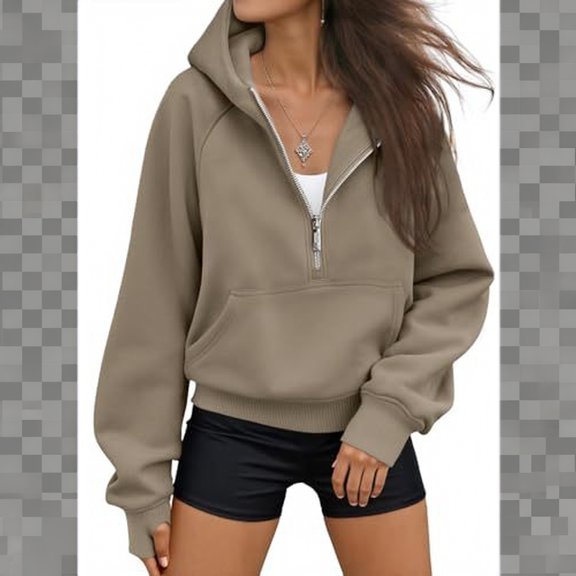 Womens Hoodies Half Zip Y2k Cute Sweatshirts Fall Winter Fashion Workout Sweatshirts 2026 M