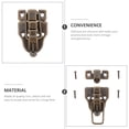 thumbnail image 5 of Wooden Box Lock 10 Pcs Case Hasps Jewelry Boxes Silver Luggage Hinges and Latches Iron, 5 of 6
