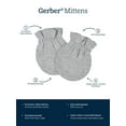 thumbnail image 4 of Gerber Baby Boy or Girl Gender Neutral No Scratch Mittens, 8-Pack, (0-3 Months), 4 of 6