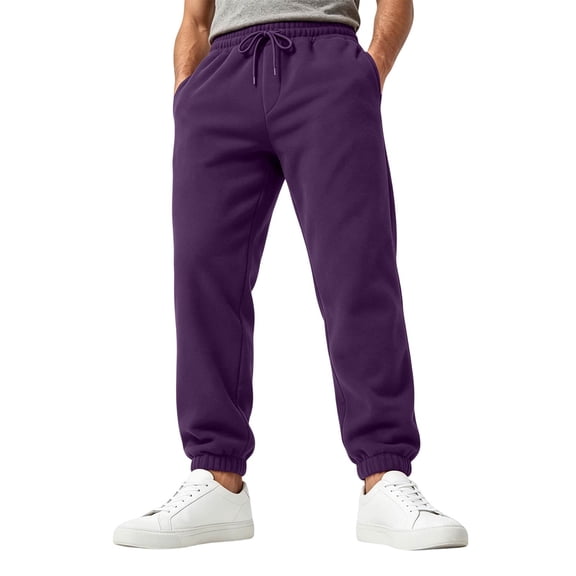 Men's Sweatpants Joggers Tapered Casual Pants for Men with Pockets Drawstring Elastic Cuffs