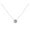 Silver, variant on Pebbuoy Women Necklace Smooth Cubic Zirconia Pendant Solid Color Exquisite Stainless Choker Necklace Neck Decoration Jewelry