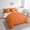 Orange, variant on Orange Lattice Queen Size Comforter Set - Bedding Set Queen 7 Pieces,Farmhouse Geometric Grid Bed in a Bag Buffalo Plaid Geometry Bed Set with Comforter,Sheets,Pillowcases & Shams