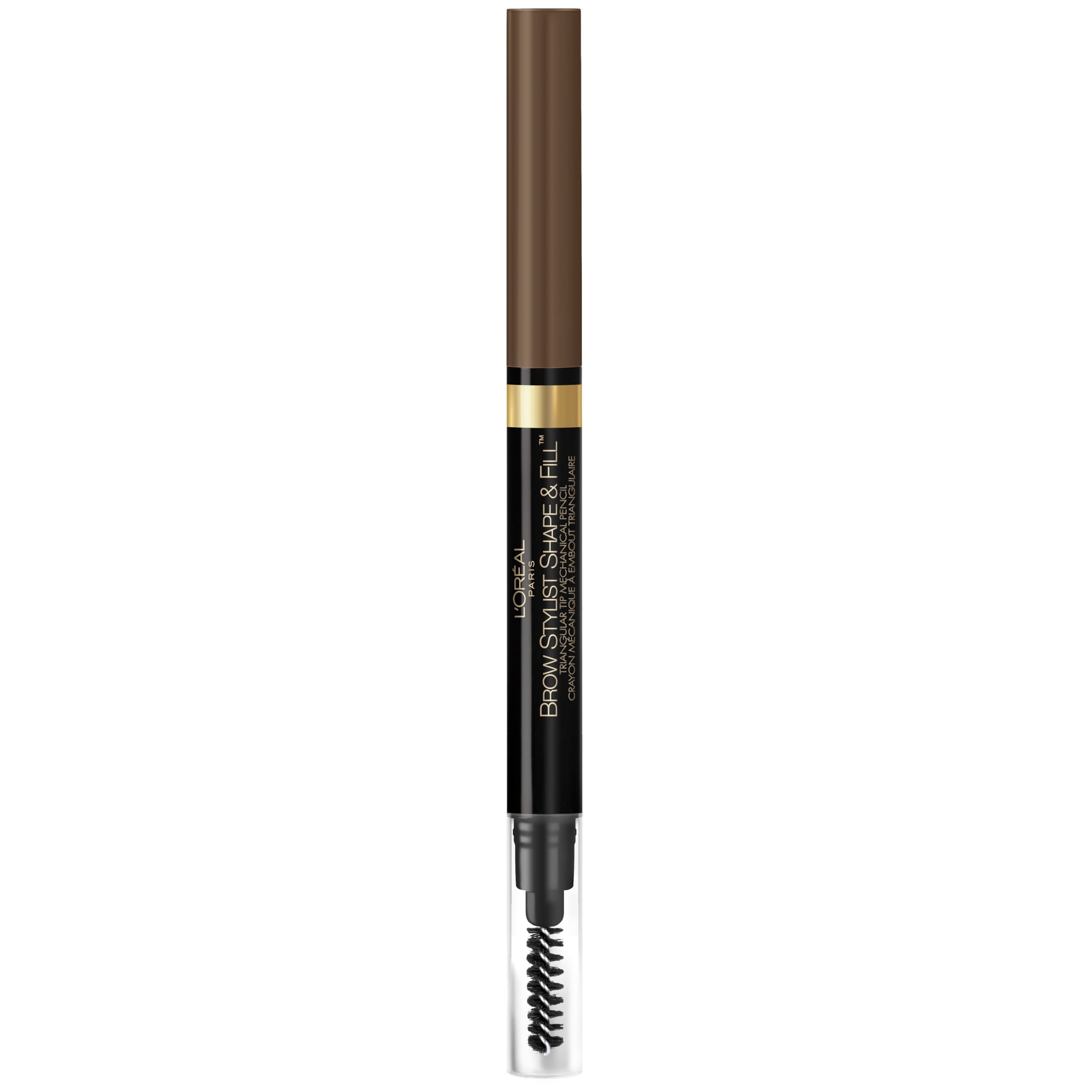 (2 pack) L'Oreal Paris Stylist Shape and Fill Mechanical Eyebrow Makeup Pencil, Brunette