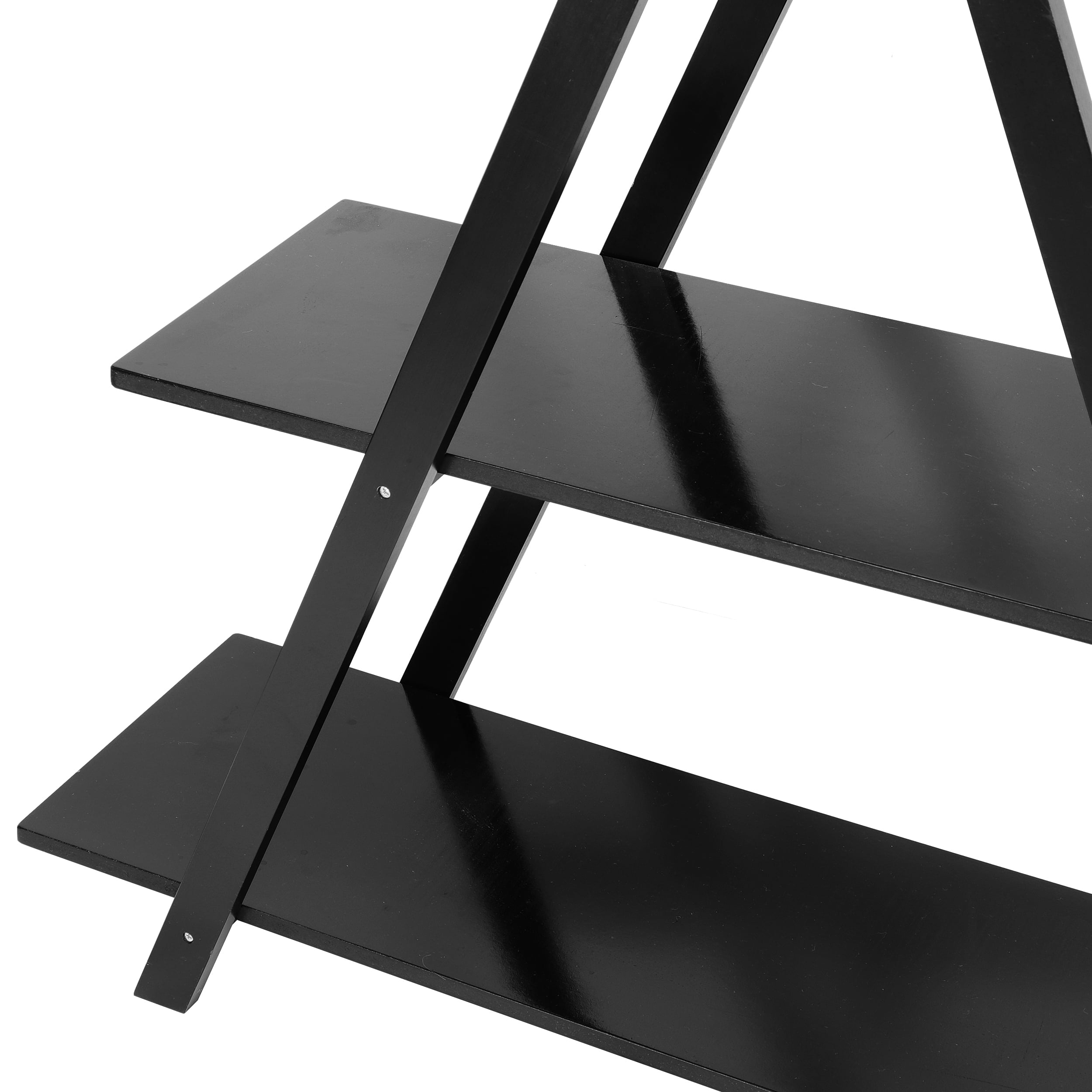 ZENY A Frame Bookshelf Storage 4 Tiers Wood Decoration Bookcases