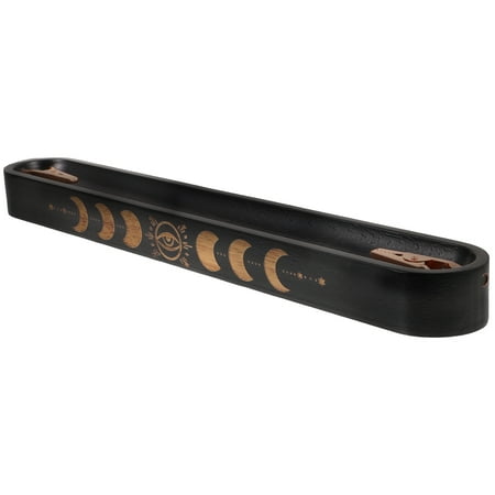CHICHUMID Black Wooden Incense Stick Burner Holder for Home Office Meditation Relaxing Atmosphere