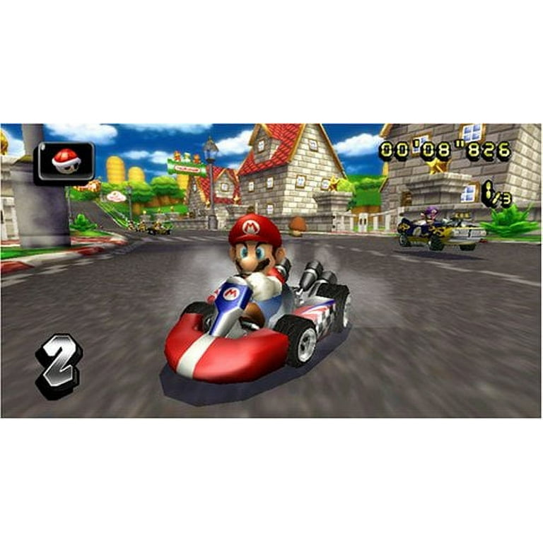 Nintendo, Wii Game, Mario Kart Wii with Wii Wheel, Racing