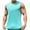 Sky Blue, variant on JIUKE Men Eyelet Tank Tops Sleeveless Athletic T-Shirts Crewneck Lightweight Quick Dry Muscle Tees Summer Clothes