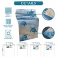 thumbnail image 6 of Blue Coastal Turtle Table Runner 72 Inches, Sea Nautical Summer Beach Ocean Bed Runner Dresser Scarves Tabletop for Indoor Outdoor Parties/Ceremony/Banquet, 18" x 72", 6 of 9