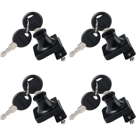 SHTKUYING 4 Pieces Glass Door Lock, Showcase Lock, Double or Single ...