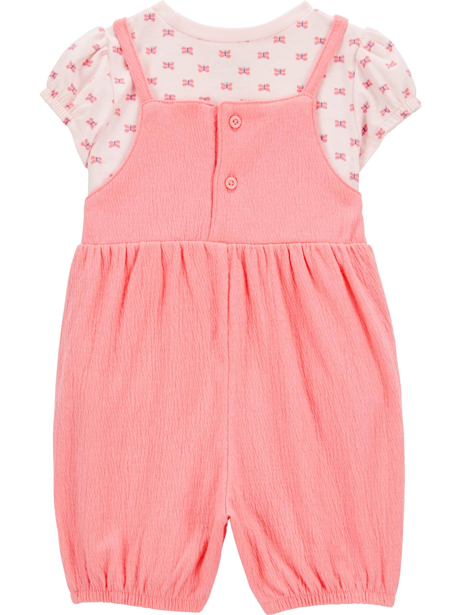 Carter's Child of Mine Baby Girl Romper, 2-Piece, Sizes 0/3-24 Months