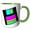 Green/White, variant on 3drose, Cmyk Retro Floppy Disk Icon Vector Cartoon, 15oz Mug