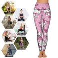 thumbnail image 4 of Hello Kitty High Waisted Leggings for Women, Yoga Pants with Pockets, Soft Athletic Tummy Control Pants for Running Yoga Workout, 4 of 5