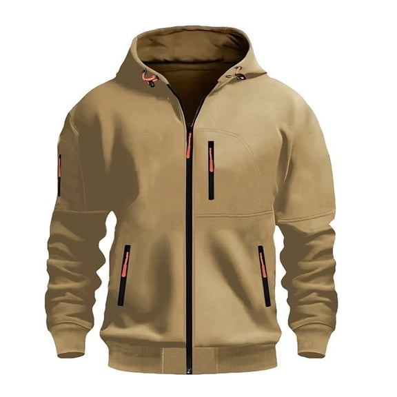 Men's Loose Fit Lined Hooded Pullover Winter Warm Soft Fabric Comfortable Casual Streetwear Sweatshirt Men's Fuzzy Sherpa Hoodie Heavyweight Jacket Zip Up Hooded Coat