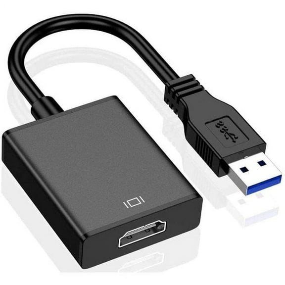 Ozmatip USB 3.0/2.0 Male to HDMI Female Cable, Black