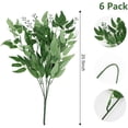 thumbnail image 2 of 6Pcs Greenery Stems with Seeds,20in Artificial Green Leaf Garland Vines Hanging Spray,Artificial Green Leaf Willow Leaves Bouquet for Wedding Arch Bouquet Filler Table Centerpieces Home Decor, 2 of 7