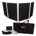 thumbnail image 2 of ProX XF-4X3048W White Aluminum 4 Panel Scrim Facade with Multi-Fit Black Aluminum Corner Shelves Package, 2 of 9