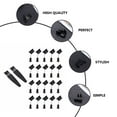 thumbnail image 4 of WORGEOUS 20 pares de fundas protectoras antipolvo tipo C Tapones protectores de tapones para auriculares, 4 of 7