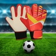 thumbnail image 2 of CSChome Football Gloves 1 Pair Goalkeeper Breathable Resistant Non-slip Texture Football Training Goalie Kids, 2 of 7